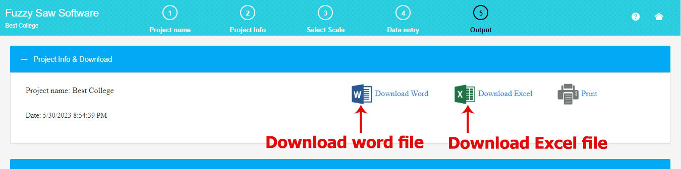 fuzzy saw download excel